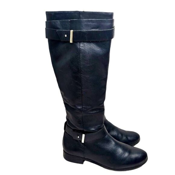 Ann taylor black leather riding boots size 7.5 Brody - Picture 6 of 12